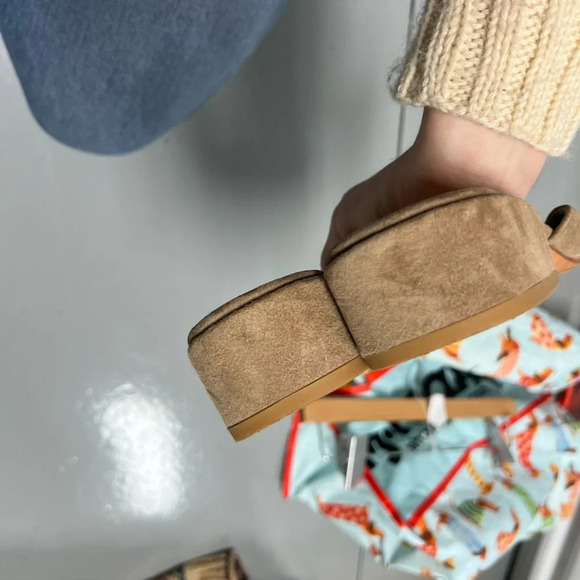 Stuart Weitzman Decorslide Bisque Suede Women's Slide Sandals N5111 Size 9 - Picture 3 of 6